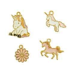AussieSuperStore Jewellery Making Supplies Unicorn Charm Set Unicorn Charm Set | Jewellery Making Beads | Jewellery Making Supplies 9331468055716 VJY702